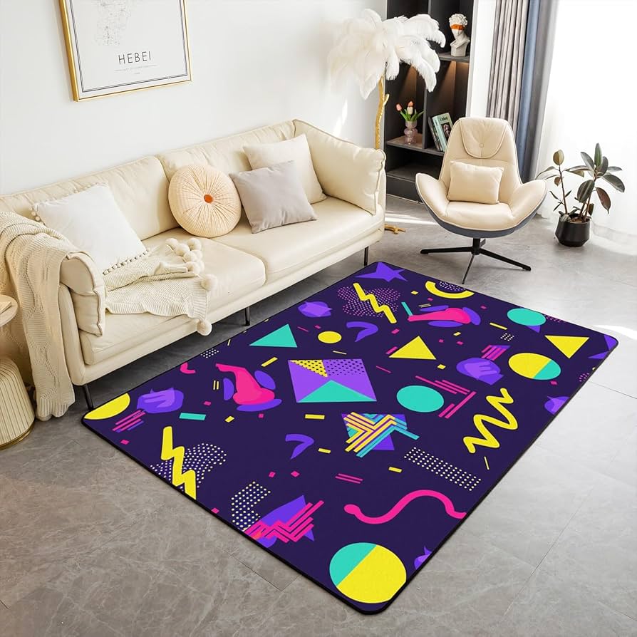 44.5×101 \"Play with ” ViNTAGE RUG 3'10 x 5'10 | Distressed Vintage Rug | N-2554 – Curio Rugs